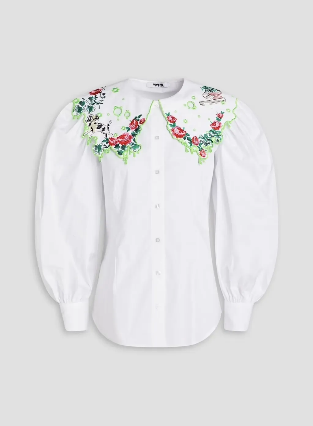 Flower Patterns Cotton Shirts