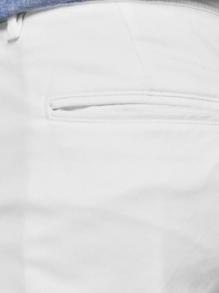 White Slim Fit Chinos by Jack & Jones