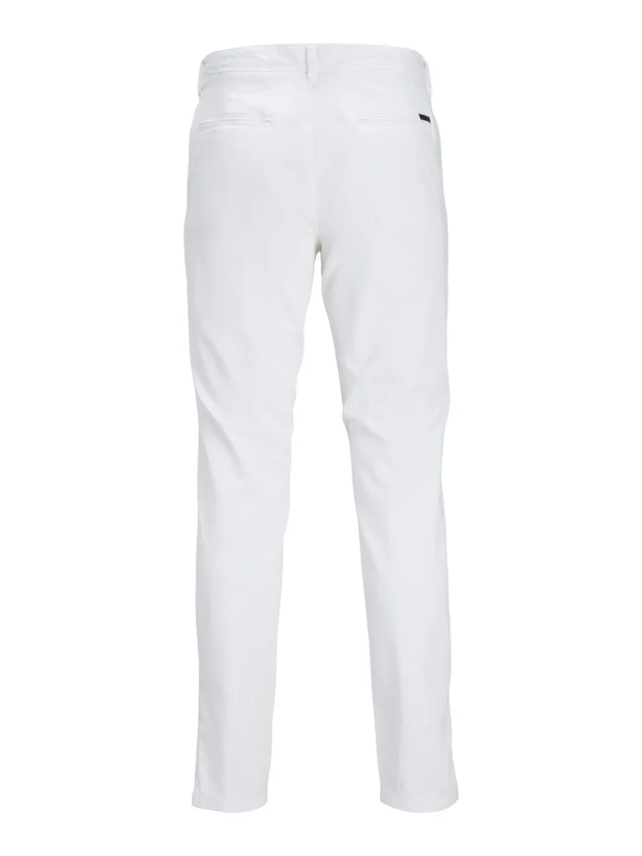 White Slim Fit Chinos by Jack & Jones