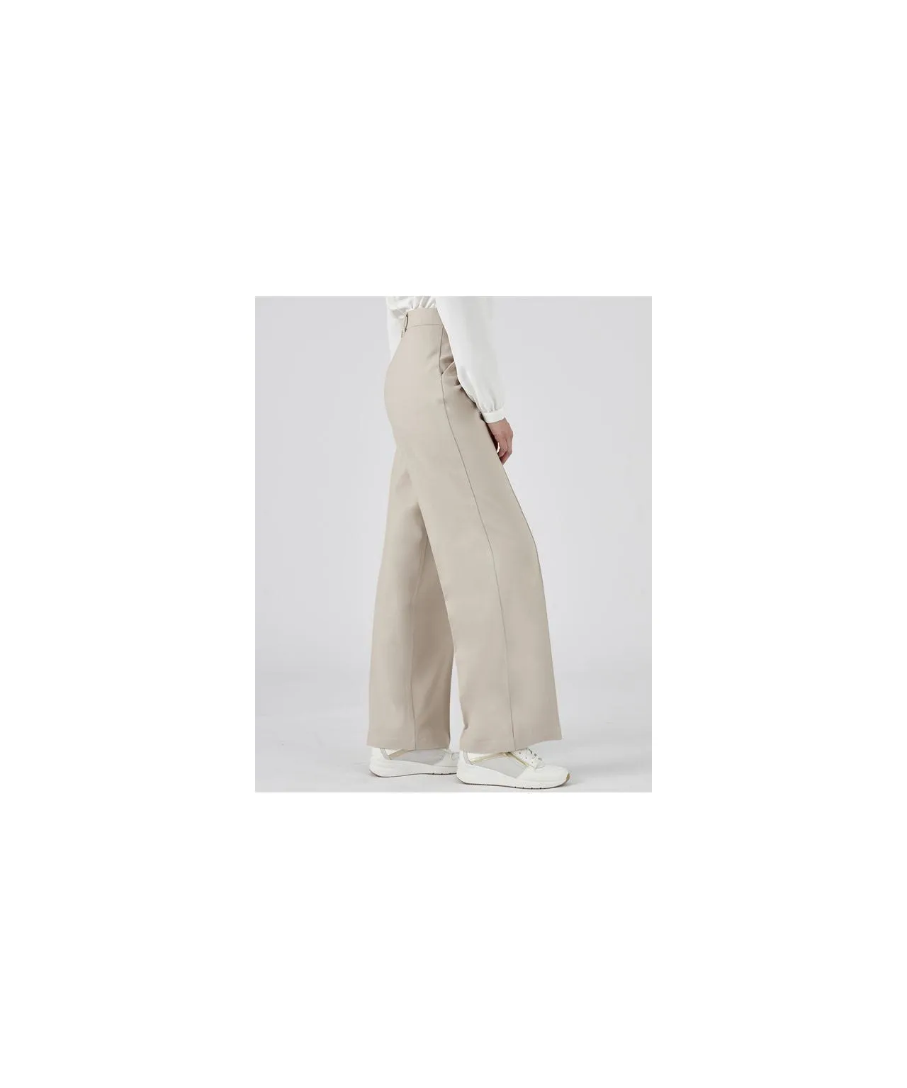 Knit Wide-leg Trousers