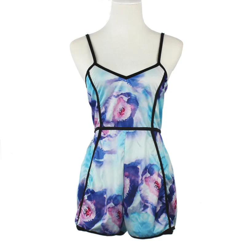 Ladies' Rompers & Jumpsuits - Sexy Sleeveless Playsuit Bodysuits