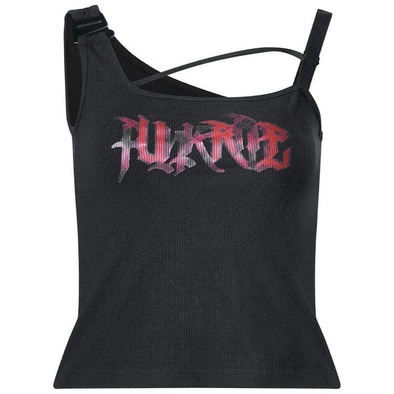 Women's Gothic Straps Slim-Fit Tank Tops