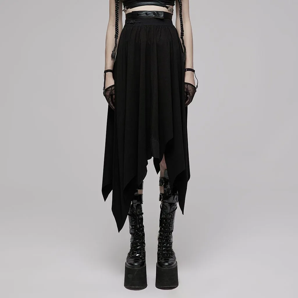 Women's Punk Irregular Hem Skirts