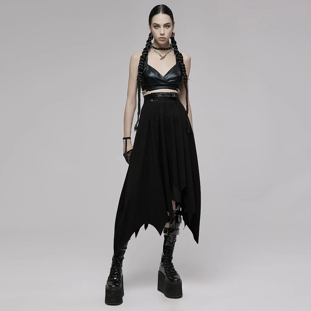 Women's Punk Irregular Hem Skirts