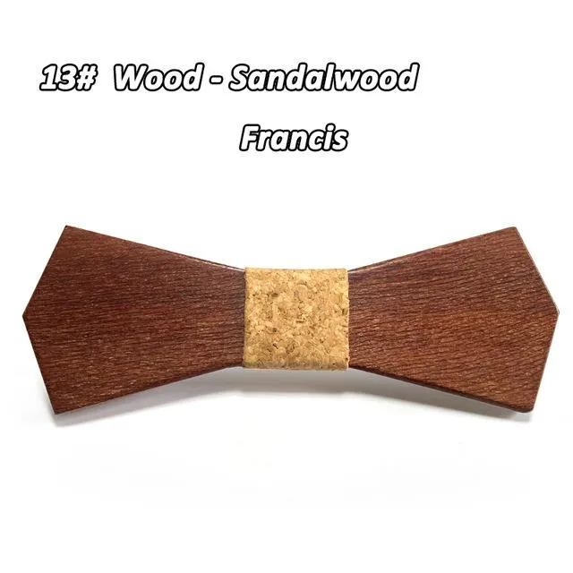 Wedding Event Accessory: Wooden Butterfly Bowties Neckties for All Genders