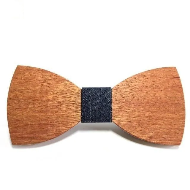 Wedding Event Accessory: Wooden Butterfly Bowties Neckties for All Genders