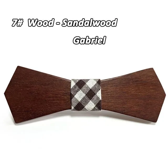 Wedding Event Accessory: Wooden Butterfly Bowties Neckties for All Genders