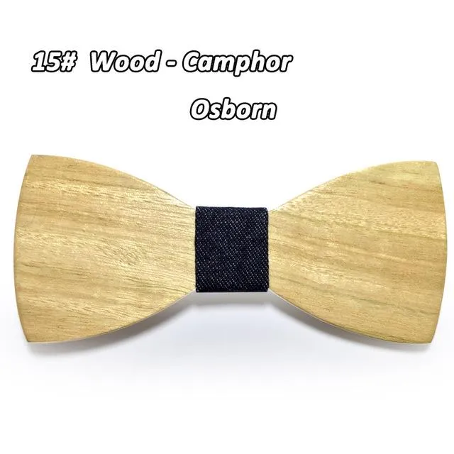 Wedding Event Accessory: Wooden Butterfly Bowties Neckties for All Genders