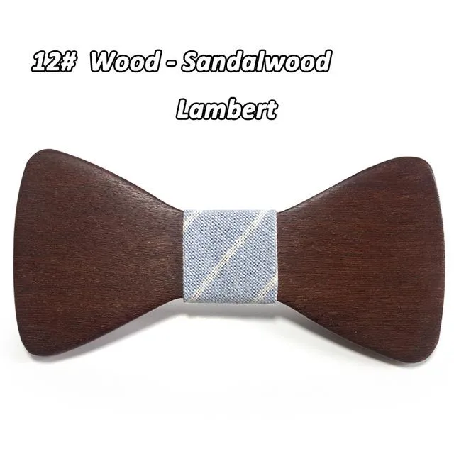 Wedding Event Accessory: Wooden Butterfly Bowties Neckties for All Genders