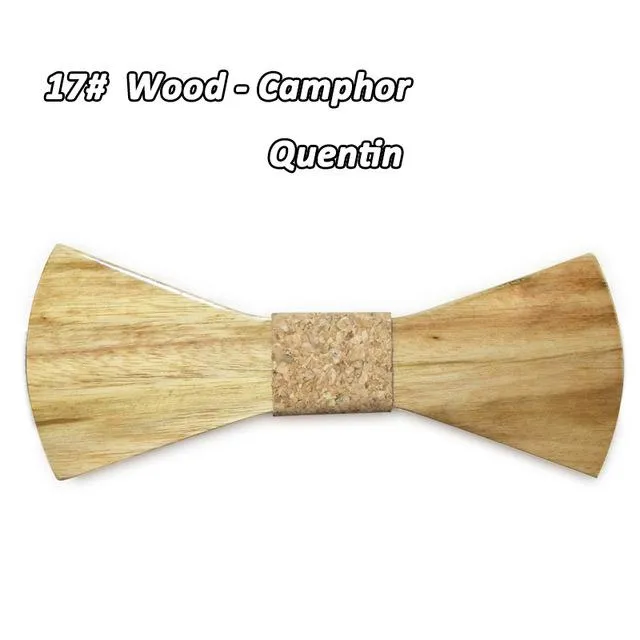 Wedding Event Accessory: Wooden Butterfly Bowties Neckties for All Genders