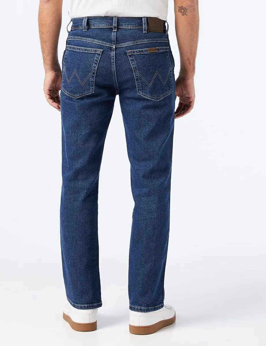 Wrangler Stretch Denim Jeans Darkstone Blue