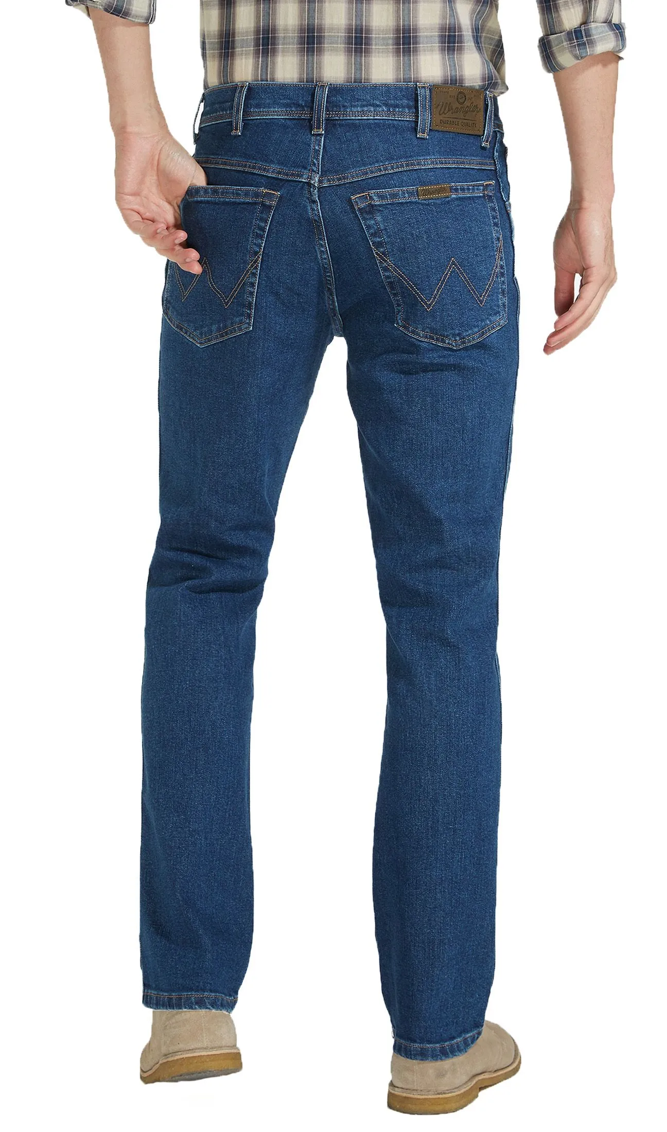 Wrangler Stretch Denim Jeans Darkstone Blue