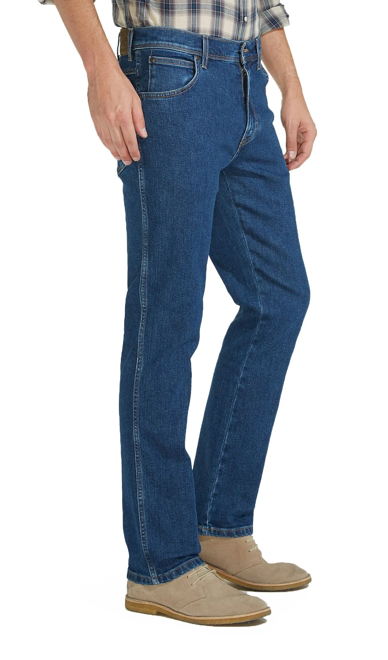 Wrangler Stretch Denim Jeans Darkstone Blue