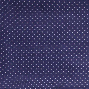 Silk Scarf with Navy Cowboy Polka Dot Pattern from Wyoming Traders