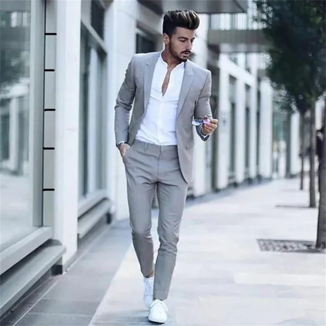 2022 Casual Fashion Luxurious Men's Wedding Suit with Slim Fit