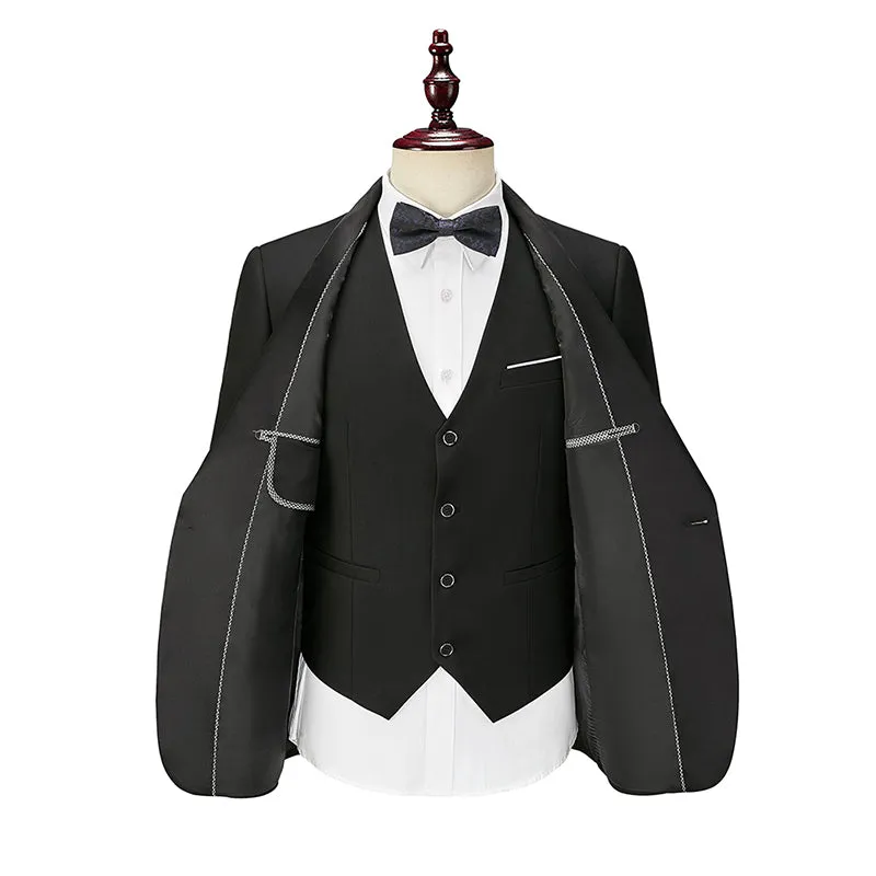 Men's Slim Fit Tuxedos for Business Party Groom Wedding Prom Dinner