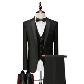 Men's Slim Fit Tuxedos for Business Party Groom Wedding Prom Dinner