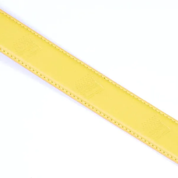 Yellow Bronze 56k Logo Belt