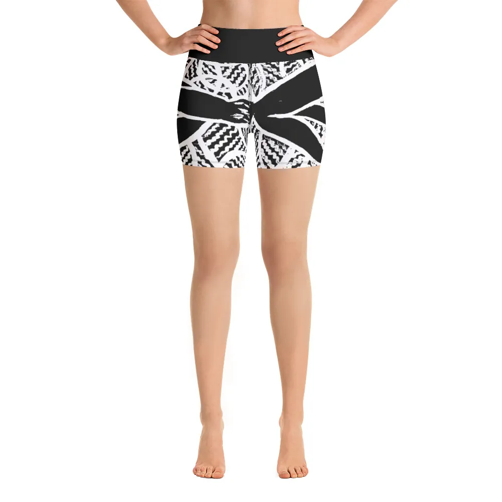 Underwater Plant Love Yoga Shorts