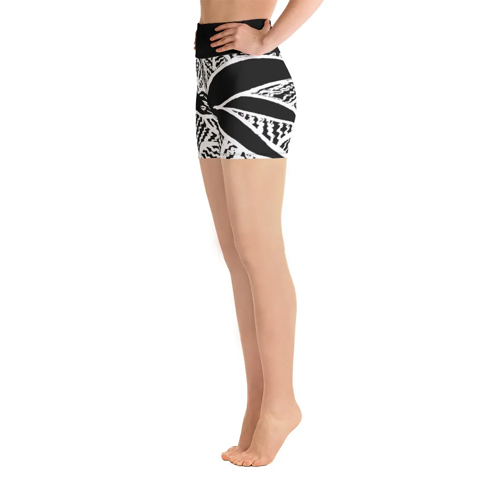 Underwater Plant Love Yoga Shorts