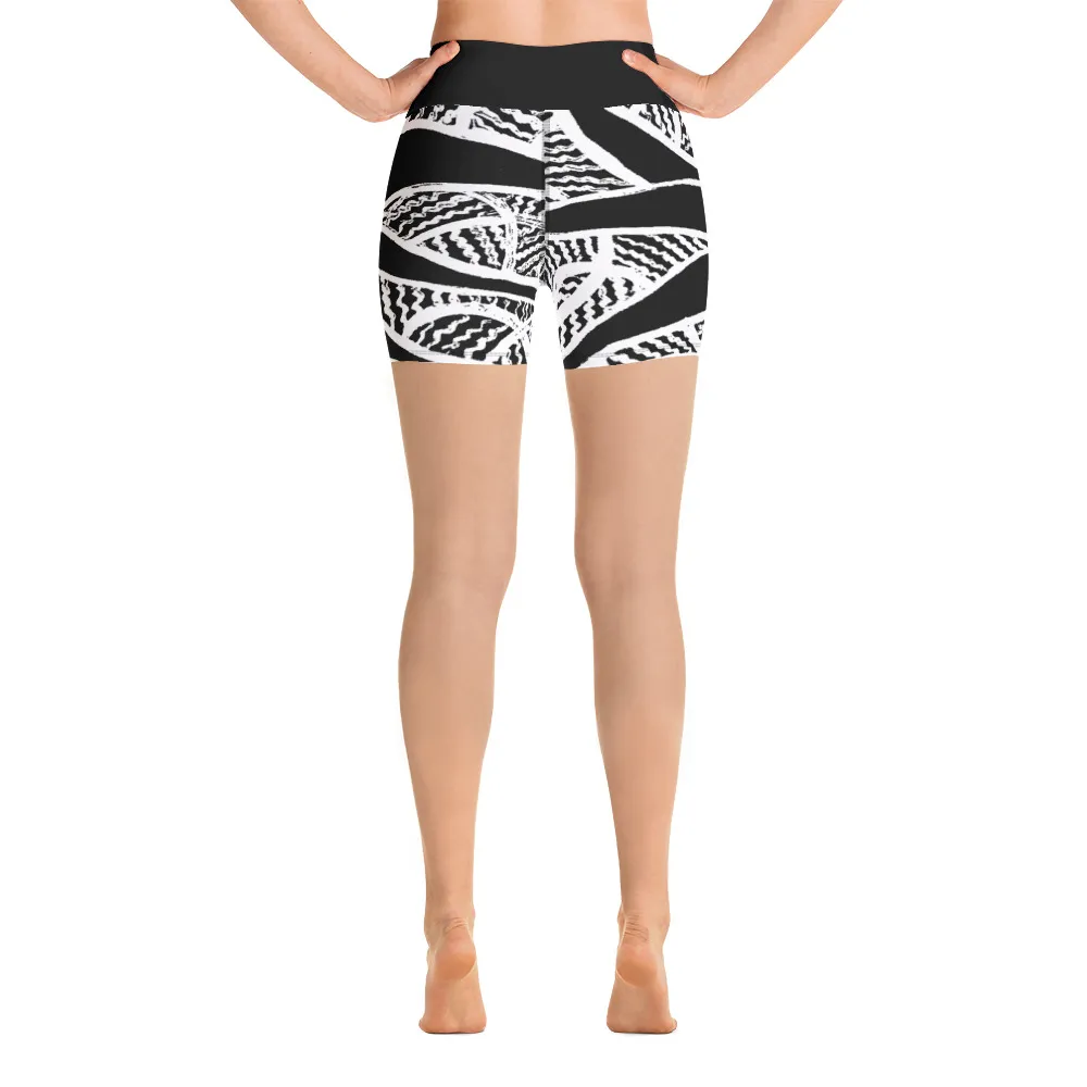 Underwater Plant Love Yoga Shorts